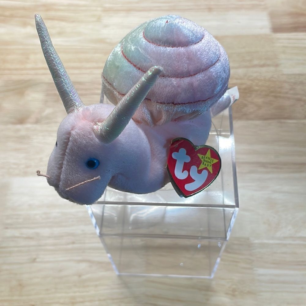 1999 Beanie Baby Swirly and Clear Case